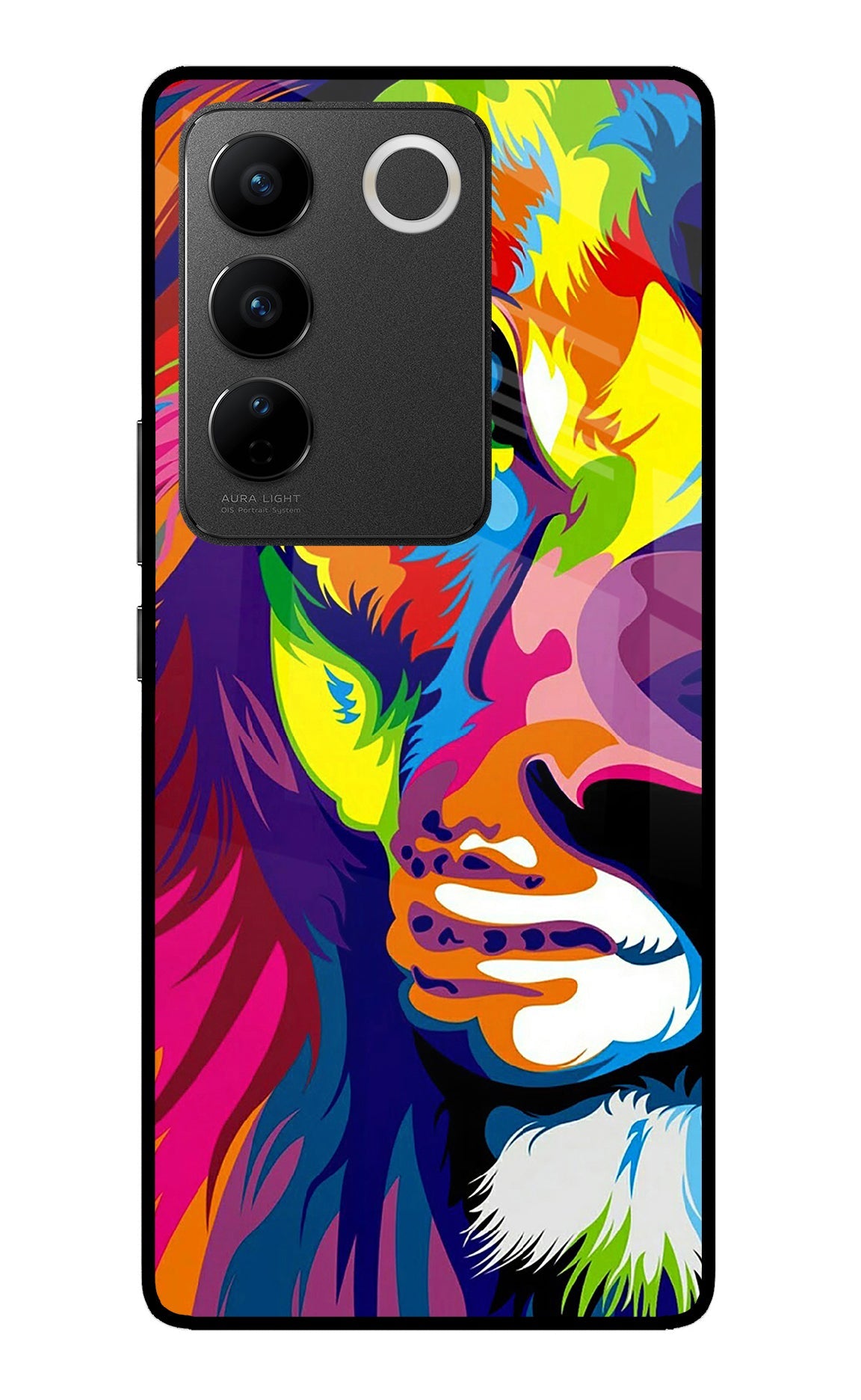 Lion Half Face Vivo V27/V27 Pro Back Cover