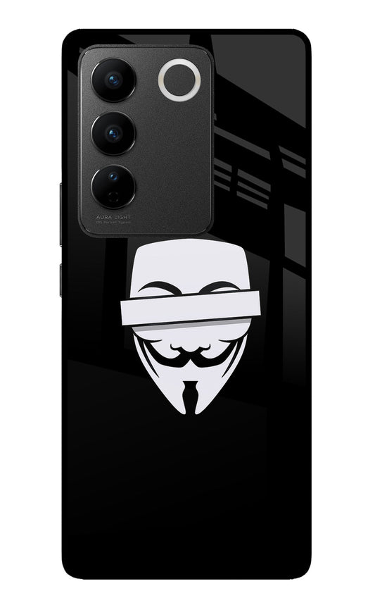 Anonymous Face Vivo V27/V27 Pro Glass Case