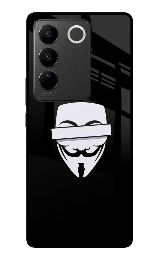 Anonymous Face Vivo V27/V27 Pro Glass Case