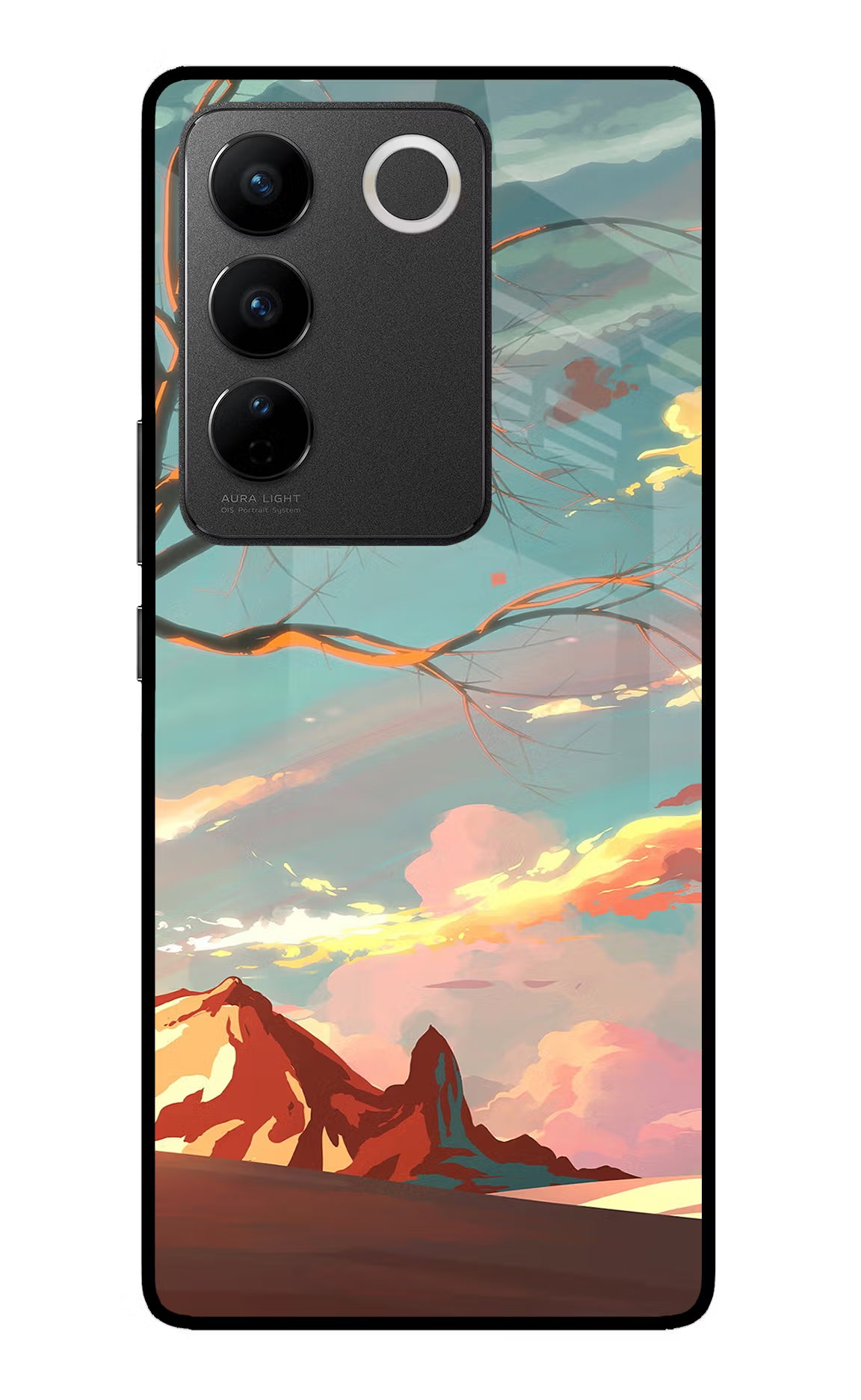 Scenery Vivo V27/V27 Pro Glass Case Back Cover by Casekaro