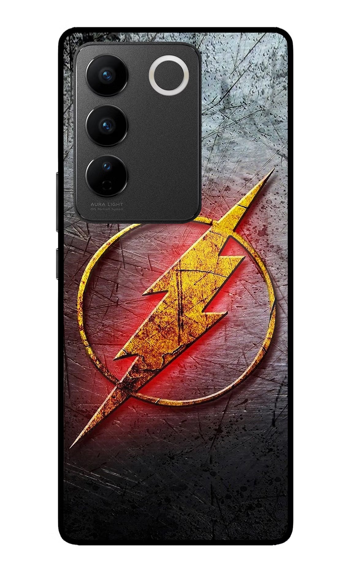 Flash Vivo V27/V27 Pro Glass Case Back Cover by Casekaro