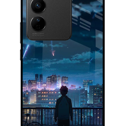 Anime Vivo V27/V27 Pro Glass Case Back Cover by Casekaro