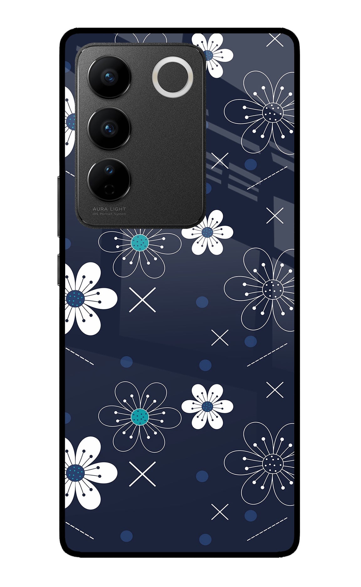 Flowers Vivo V27/V27 Pro Back Cover