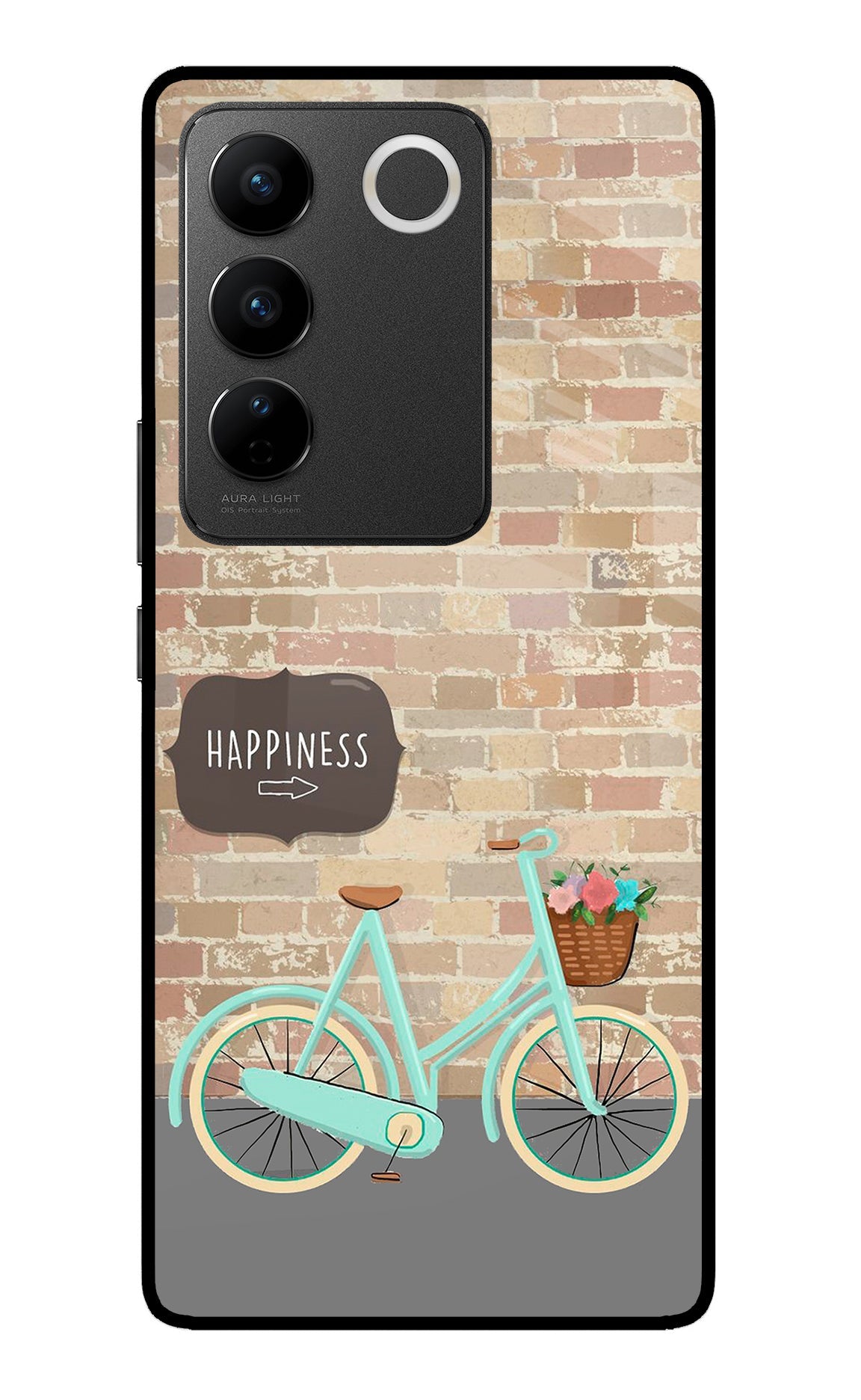 Happiness Artwork Vivo V27/V27 Pro Glass Case