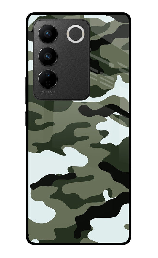 Camouflage Vivo V27/V27 Pro Glass Case