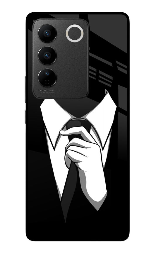 Black Tie Vivo V27/V27 Pro Glass Case