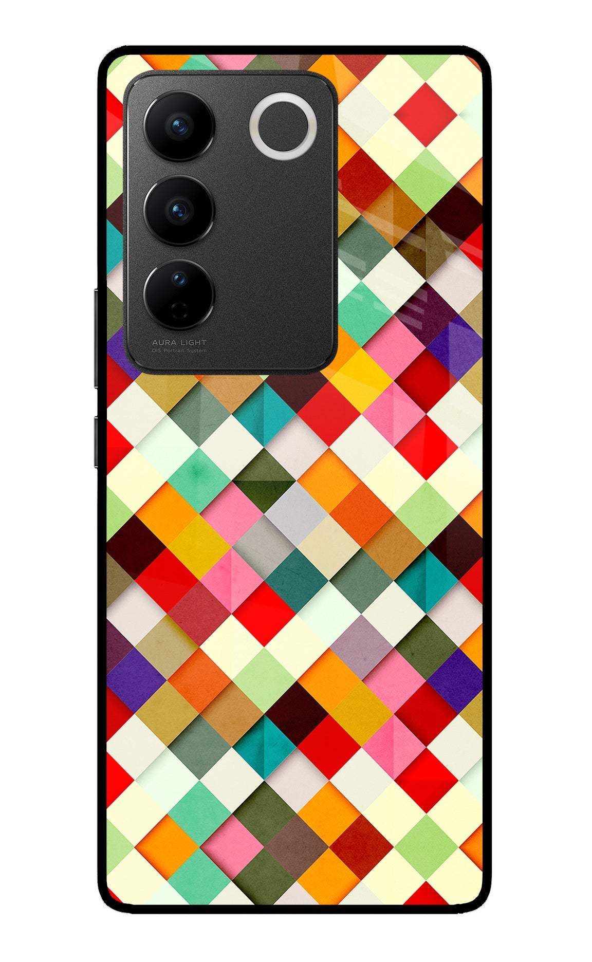 Geometric Abstract Colorful Vivo V27/V27 Pro Back Cover