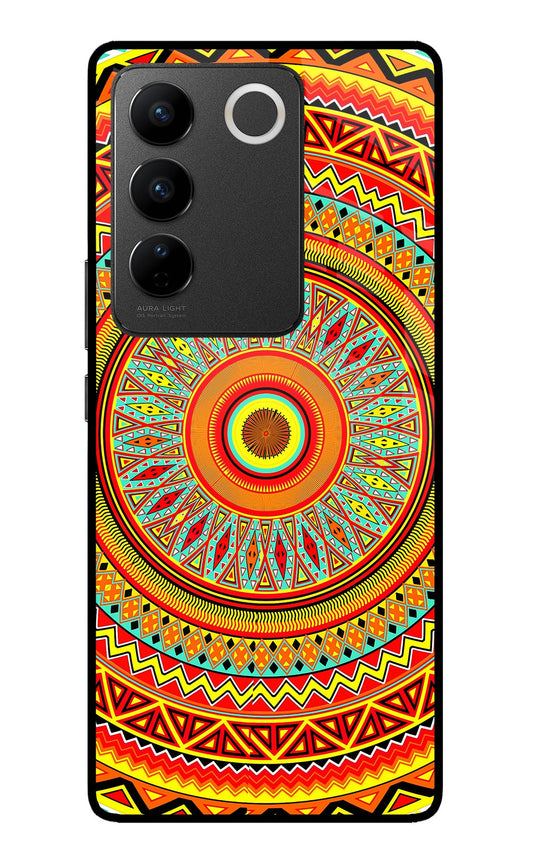 Mandala Pattern Vivo V27/V27 Pro Glass Case