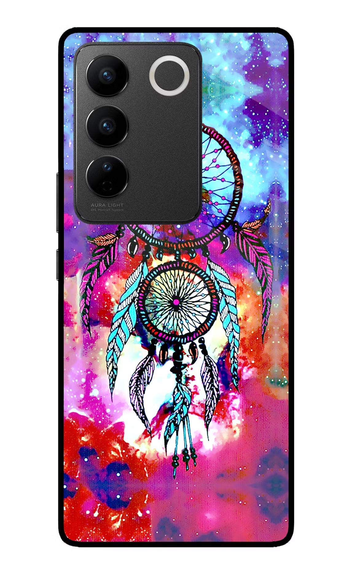 Dream Catcher Abstract Vivo V27/V27 Pro Glass Case Back Cover by Casekaro
