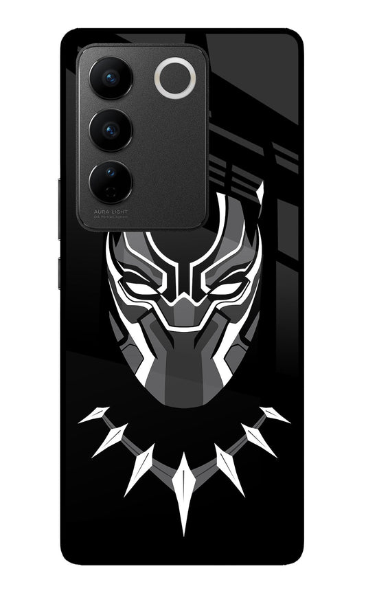 Black Panther Vivo V27/V27 Pro Glass Case