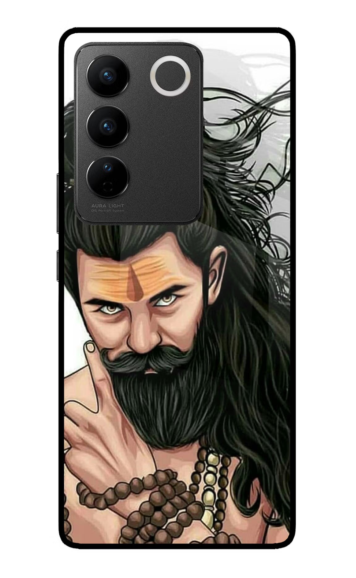 Mahadev Vivo V27/V27 Pro Glass Case Back Cover by Casekaro
