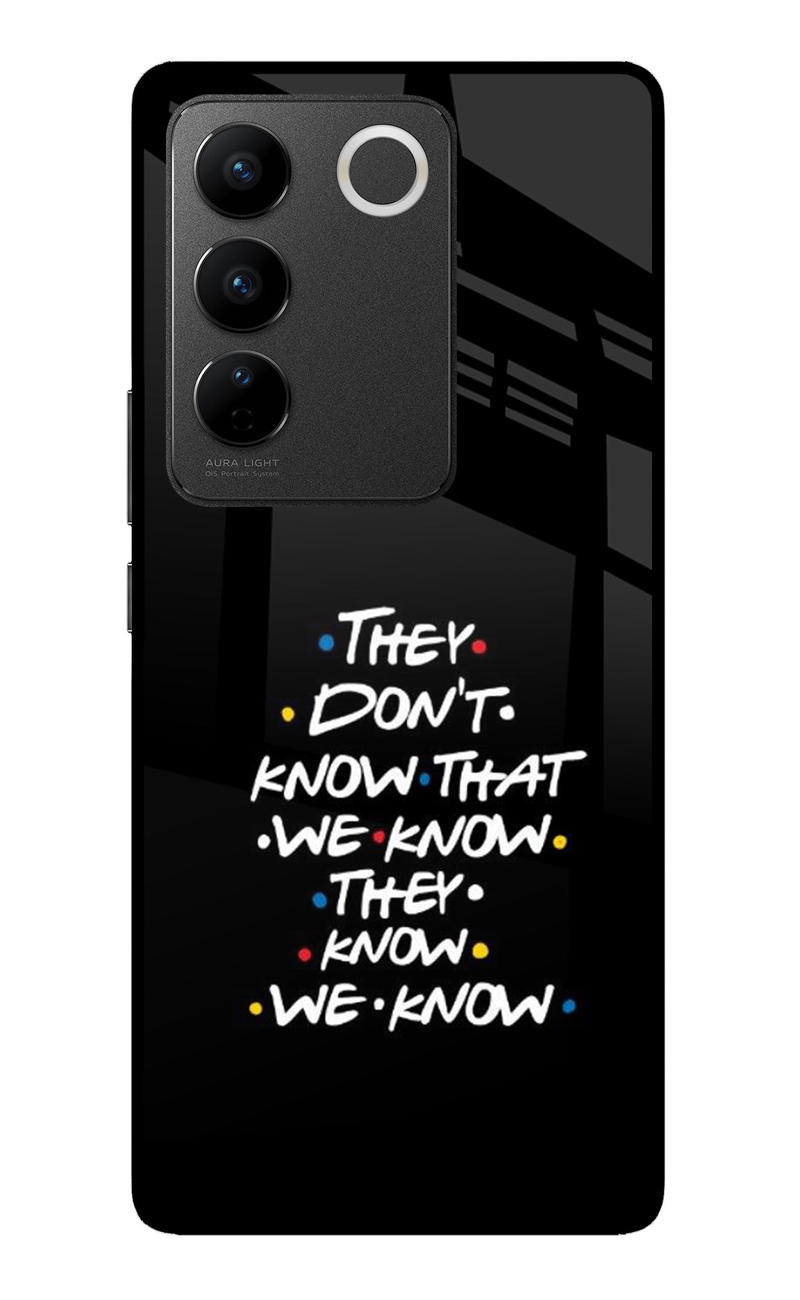 FRIENDS Dialogue Vivo V27/V27 Pro Back Cover