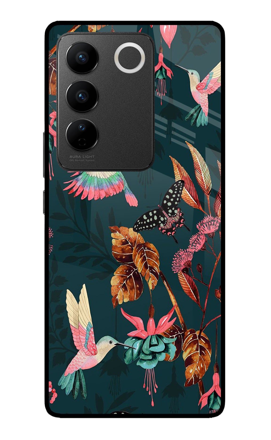 Birds Vivo V27/V27 Pro Glass Case