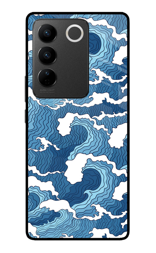 Blue Waves Vivo V27/V27 Pro Glass Case