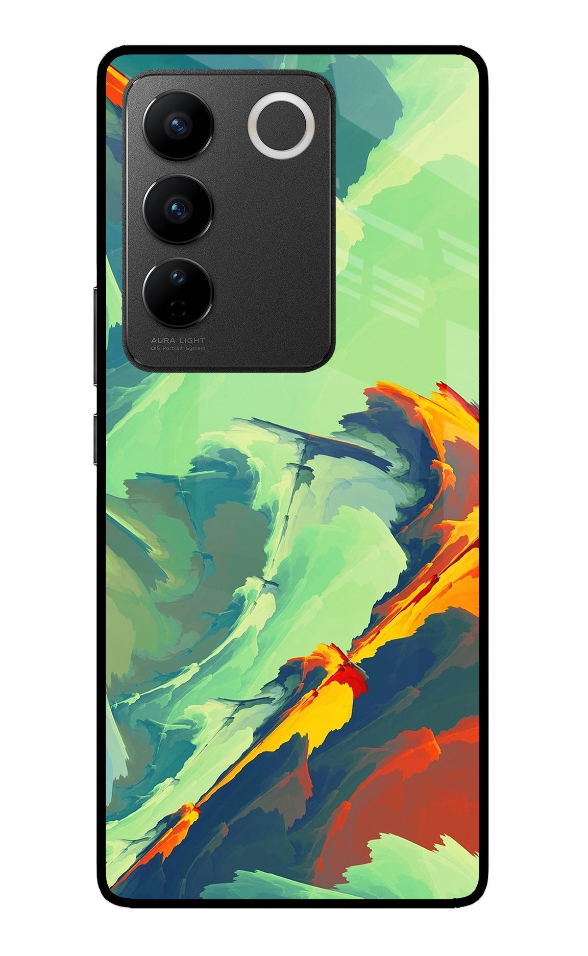 Paint Art Vivo V27/V27 Pro Glass Case