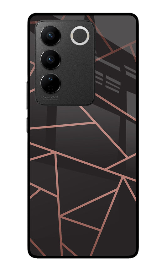 Geometric Pattern Vivo V27/V27 Pro Glass Case