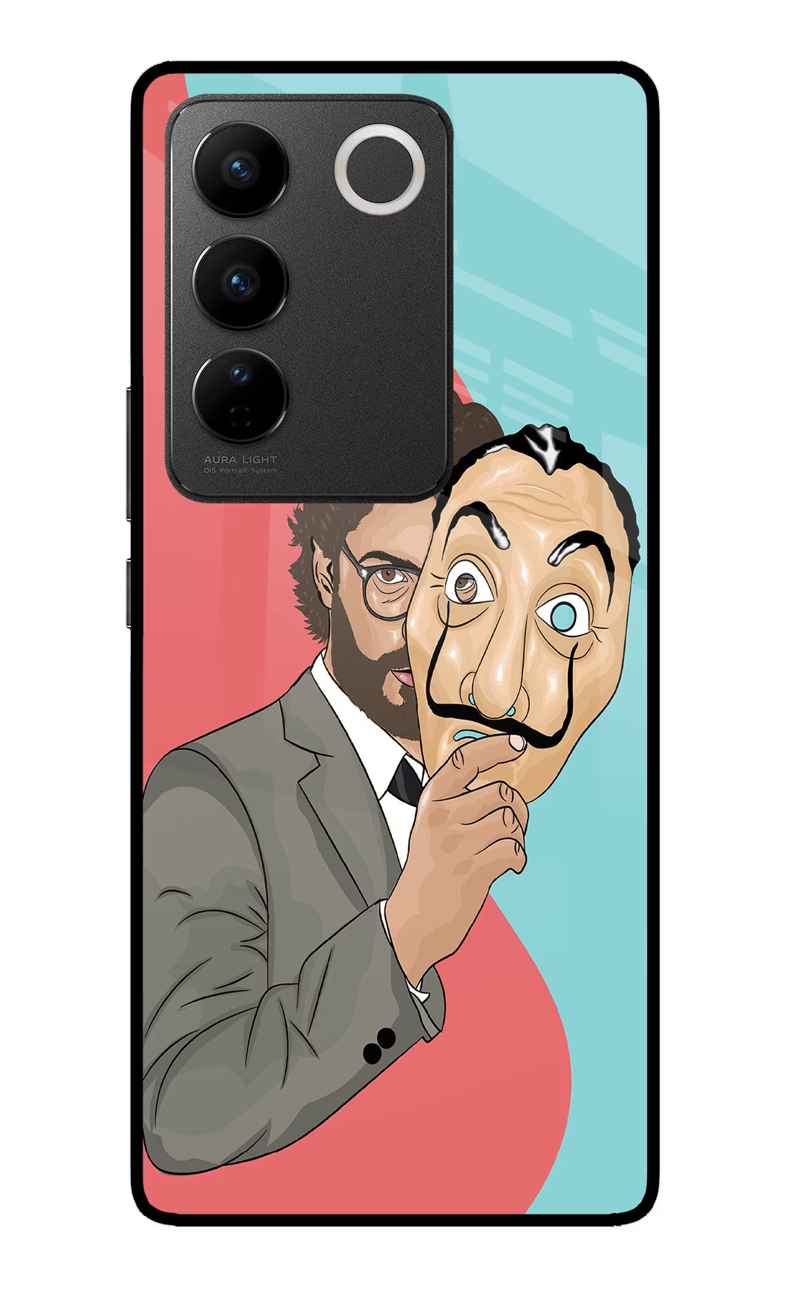 Professor Vivo V27/V27 Pro Glass Case Back Cover by Casekaro