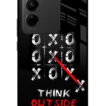 Think out of the BOX Vivo V27/V27 Pro Glass Case Back Cover by Casekaro