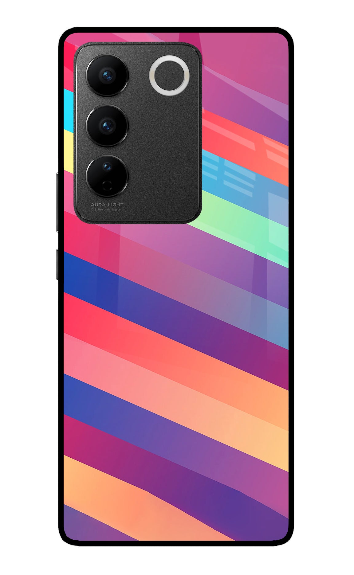 Stripes color Vivo V27/V27 Pro Back Cover