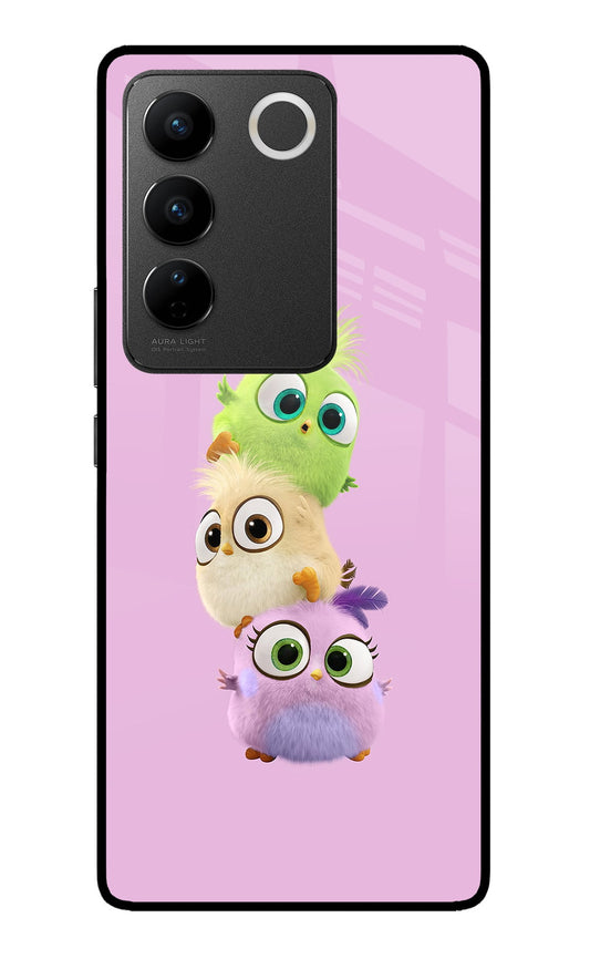 Cute Little Birds Vivo V27/V27 Pro Glass Case