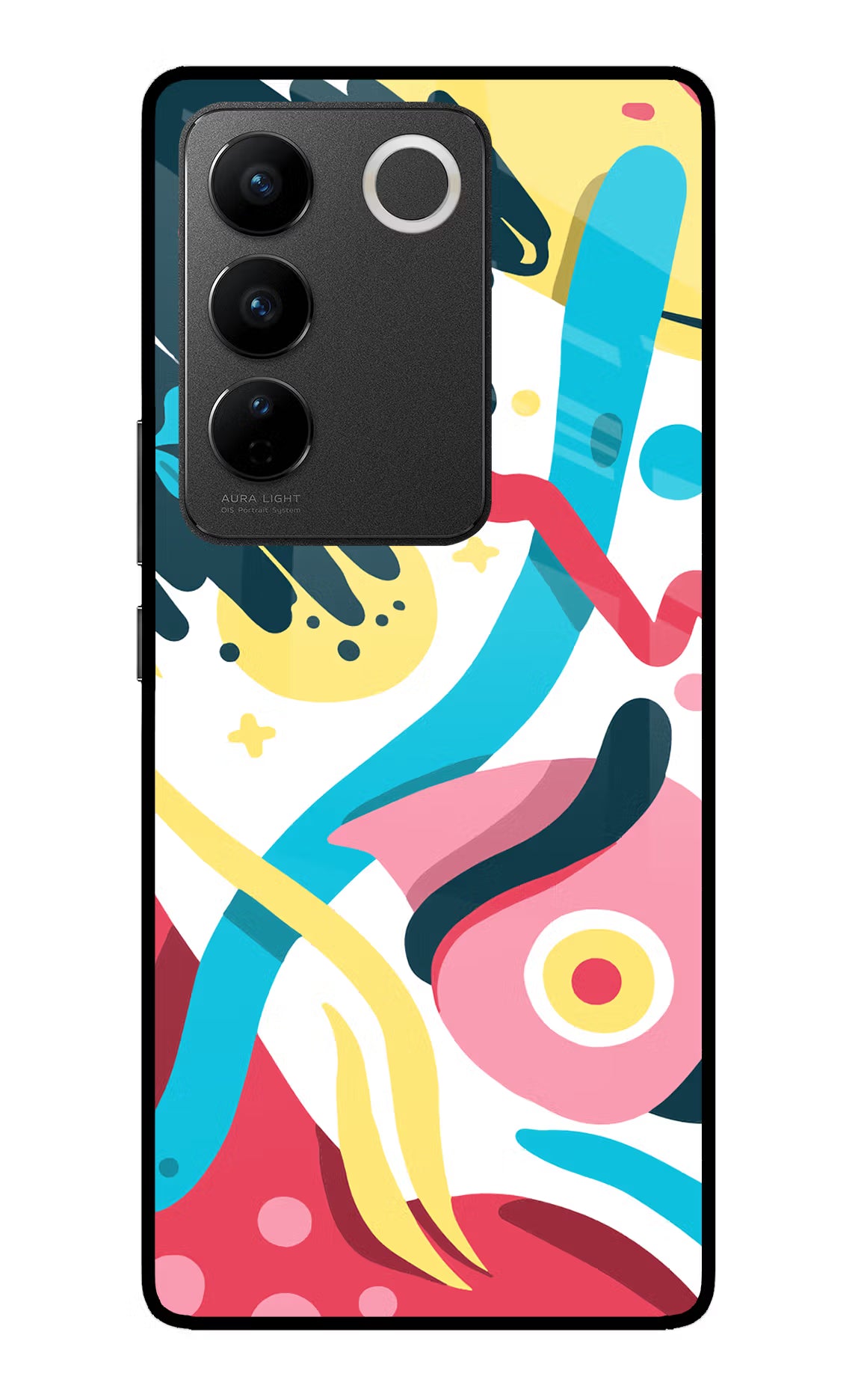 Trippy Vivo V27/V27 Pro Glass Case Back Cover by Casekaro