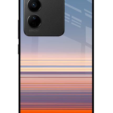 Morning Colors Vivo V27/V27 Pro Glass Case Back Cover by Casekaro