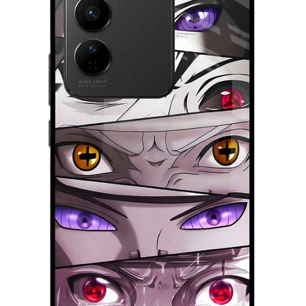 Naruto Anime Vivo V27/V27 Pro Glass Case Back Cover by Casekaro