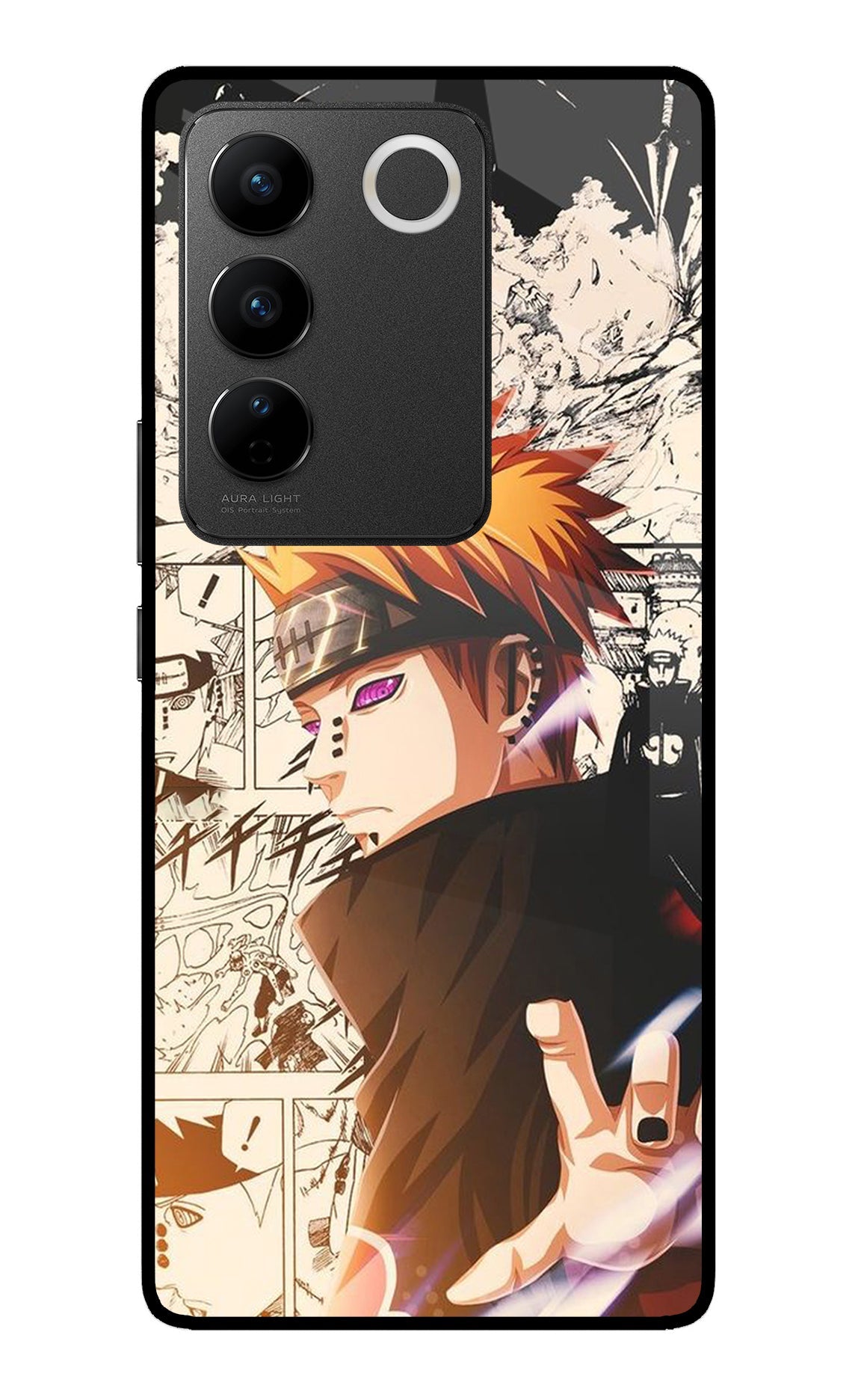 Pain Anime Vivo V27/V27 Pro Glass Case