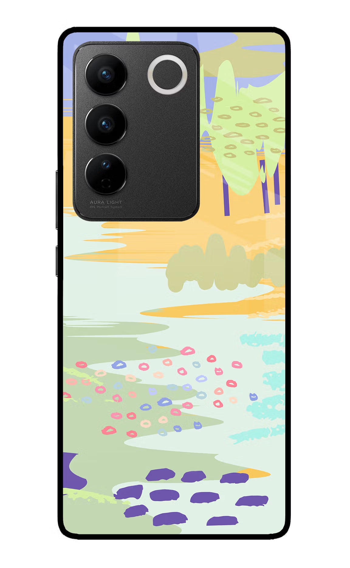 Scenery Vivo V27/V27 Pro Glass Case Back Cover by Casekaro