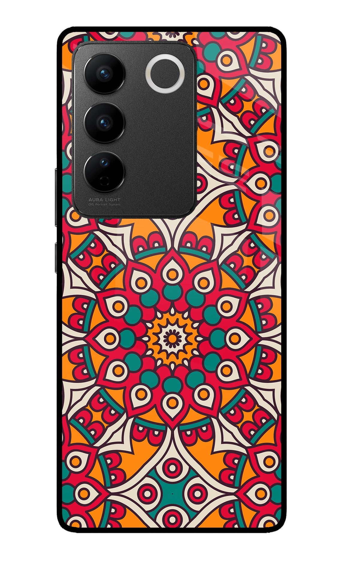 Mandala Art Vivo V27/V27 Pro Glass Case