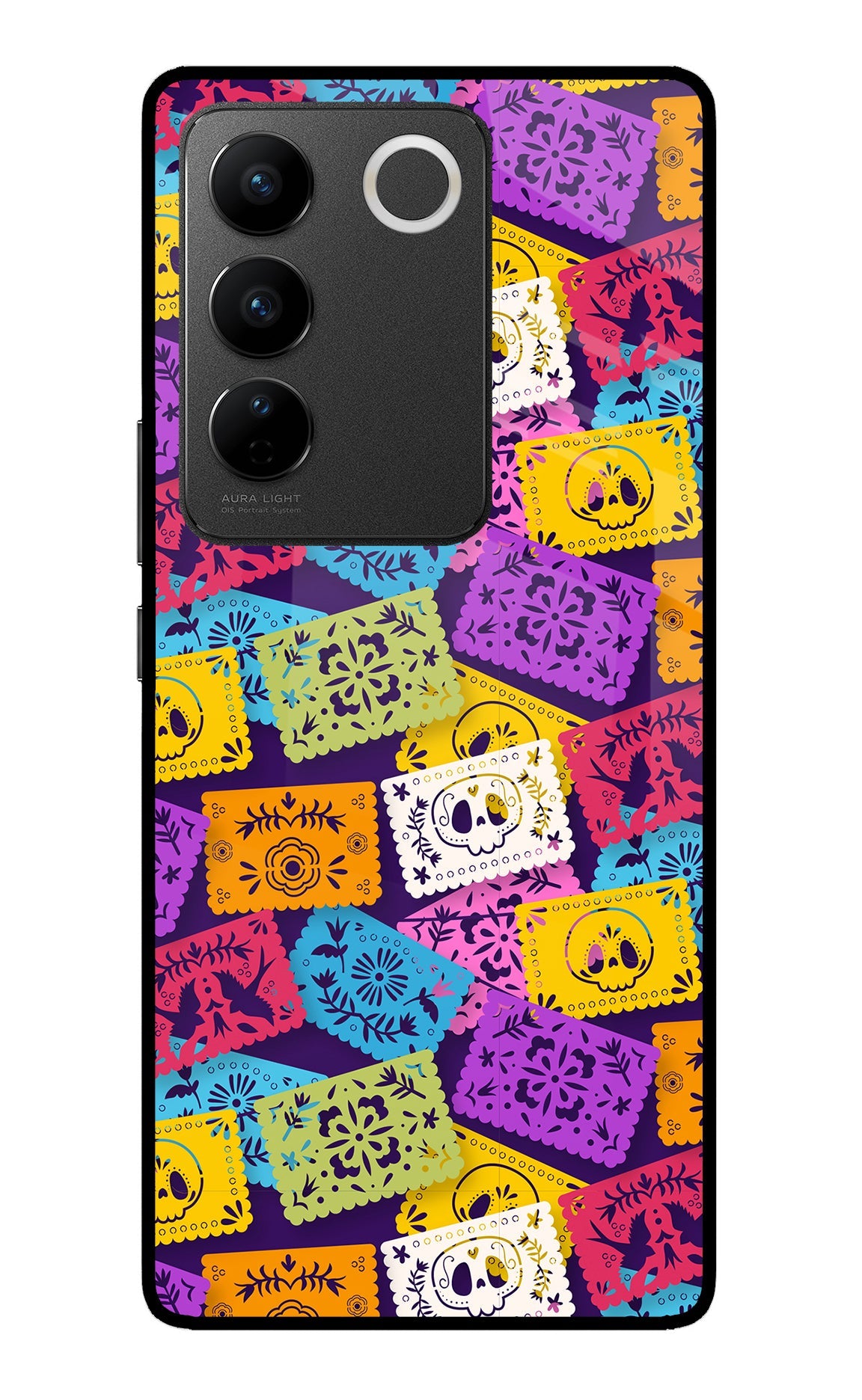 Mexican Pattern Vivo V27/V27 Pro Back Cover