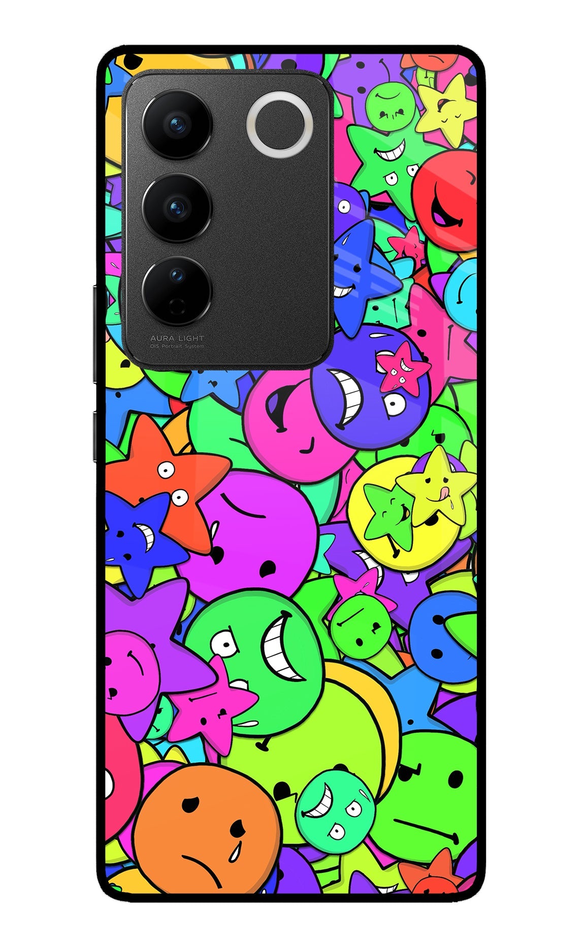 Fun Doodle Vivo V27/V27 Pro Glass Case