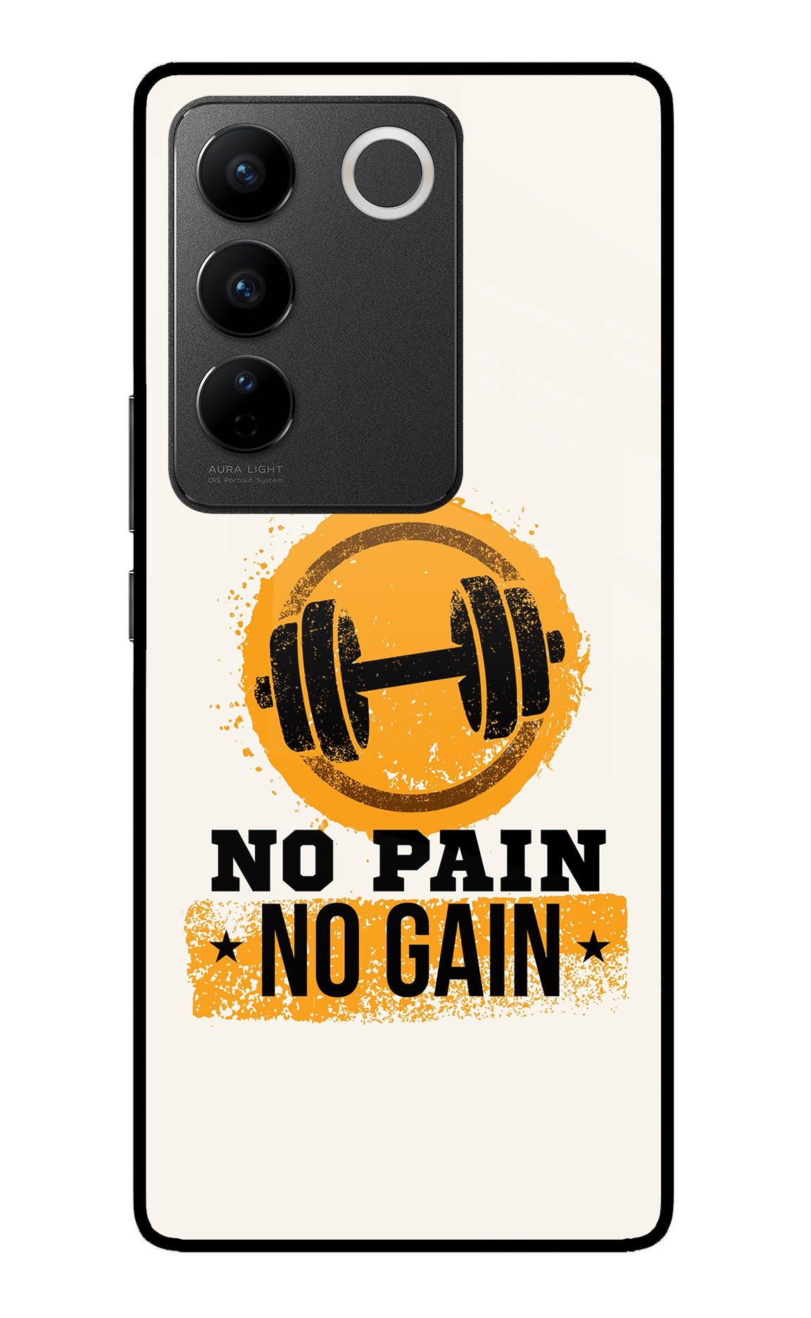 No Pain No Gain Vivo V27/V27 Pro Back Cover