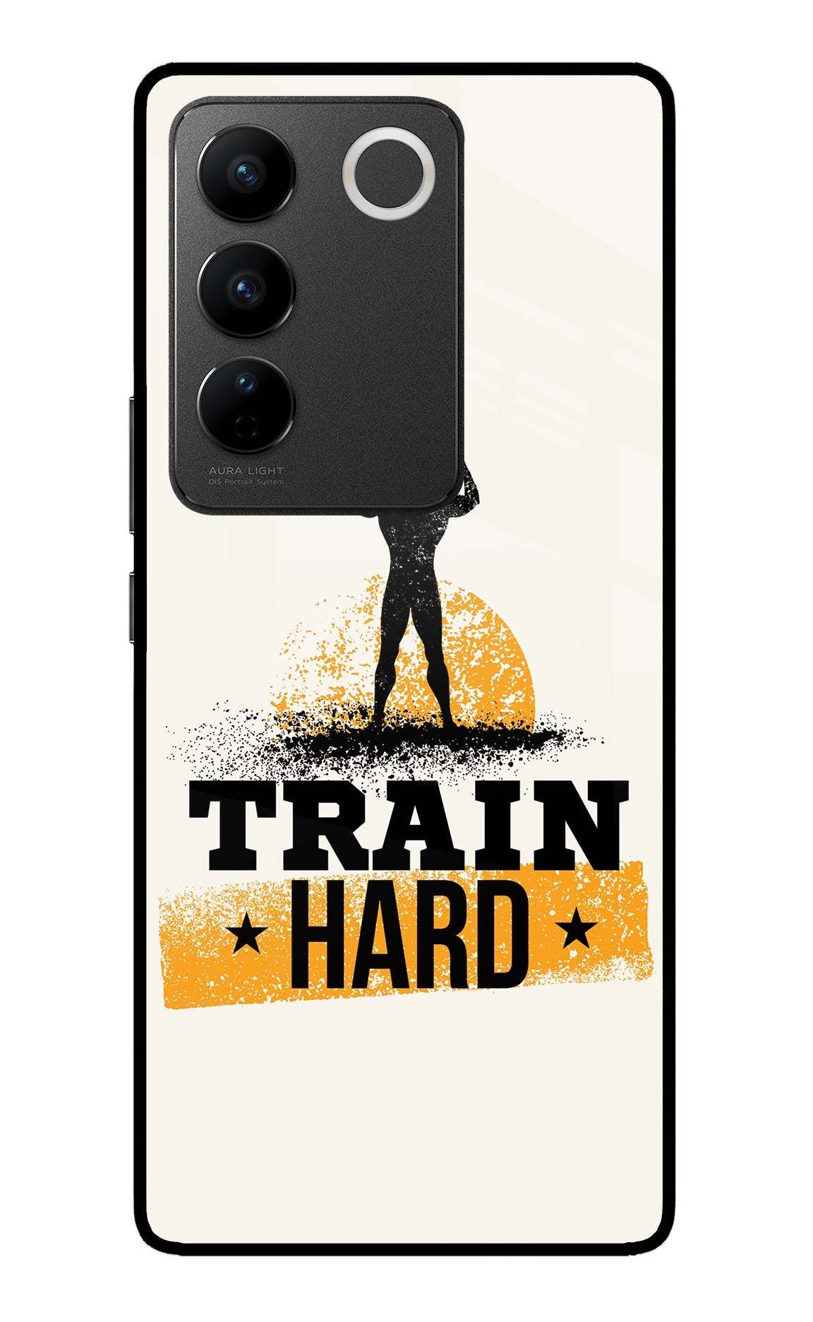 Train Hard Vivo V27/V27 Pro Glass Case