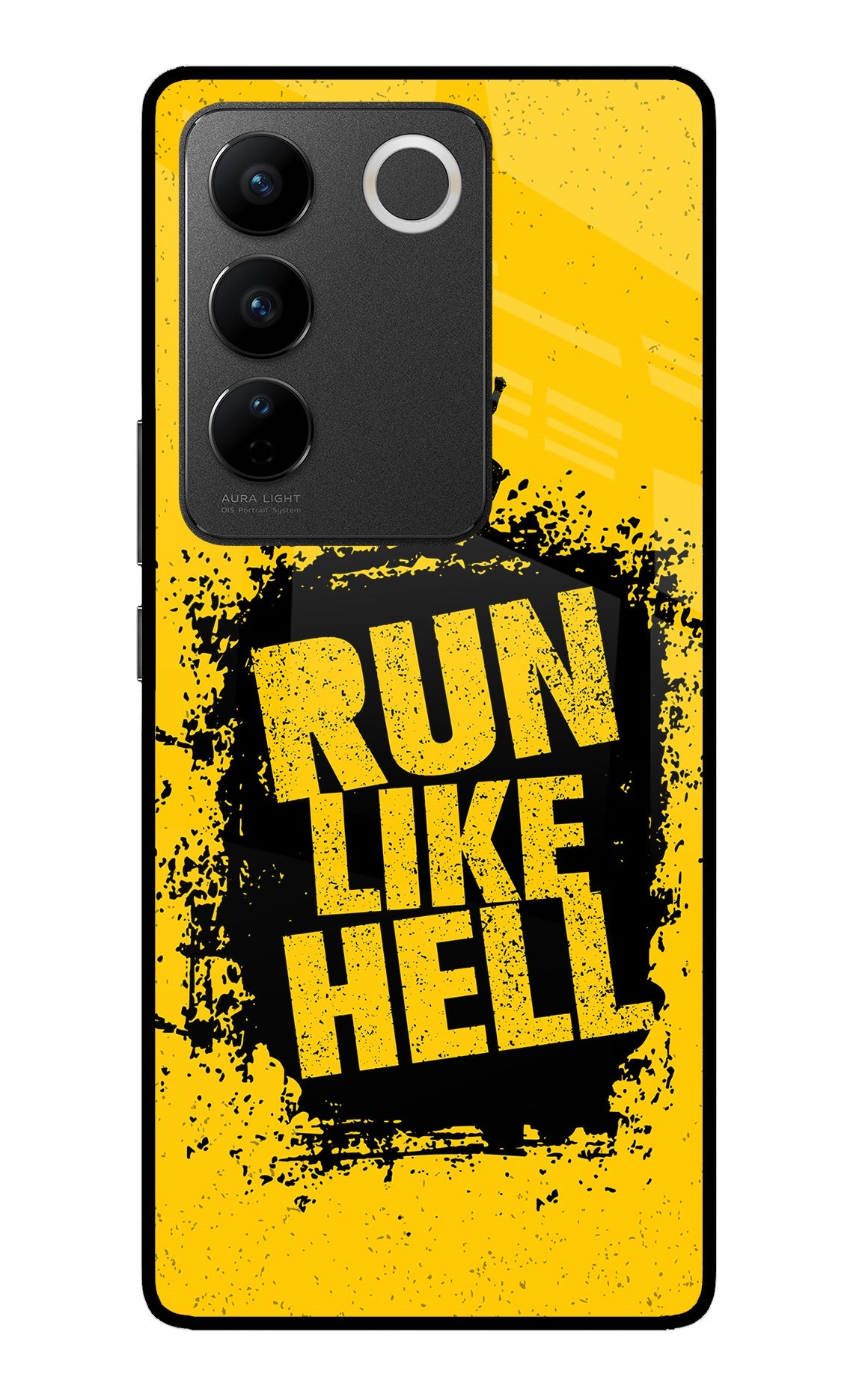 Run Like Hell Vivo V27/V27 Pro Glass Case