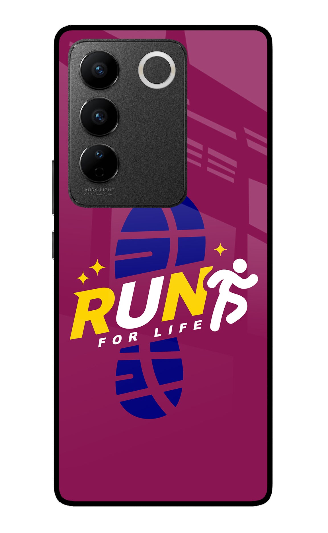 Run for Life Vivo V27/V27 Pro Back Cover