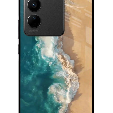 Ocean Beach Vivo V27/V27 Pro Glass Case