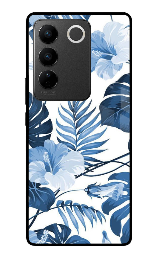 Fabric Art Vivo V27/V27 Pro Glass Case