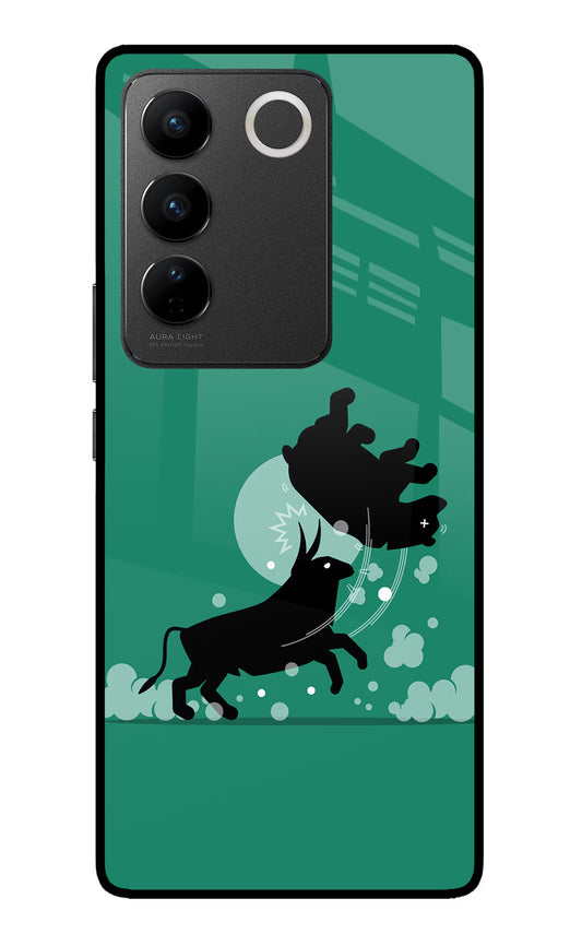 Bull Conqueror Vivo V27/V27 Pro Glass Case