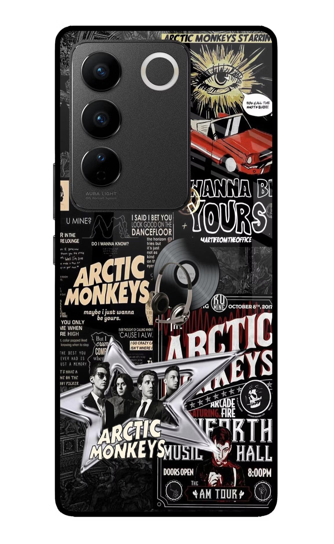 Arctic Monkeys Vivo V27/V27 Pro Glass Case Back Cover by Casekaro