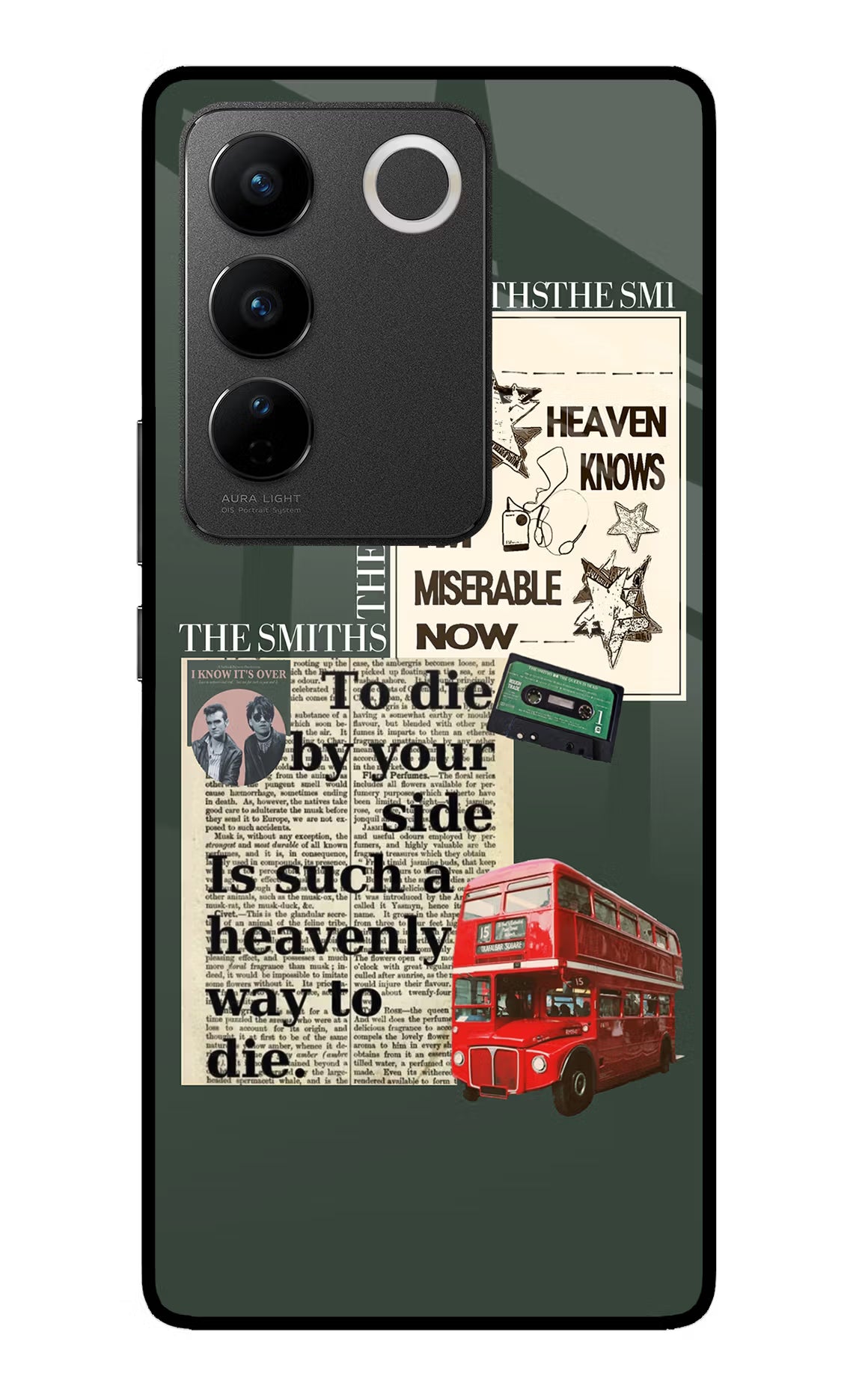 The Smiths Vivo V27/V27 Pro Glass Case Back Cover by Casekaro