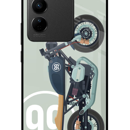 Classic Cafe Racer 99 Vivo V27/V27 Pro Glass Case