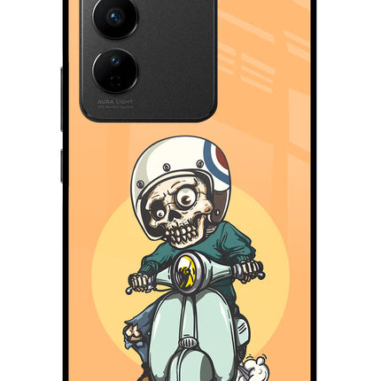 Undead Biker Vivo V27/V27 Pro Glass Case