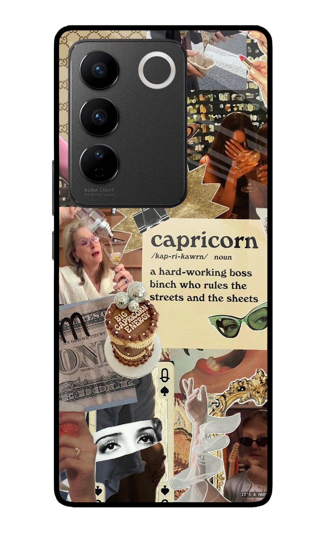 Capricorn Zodiac Vivo V27/V27 Pro Glass Case