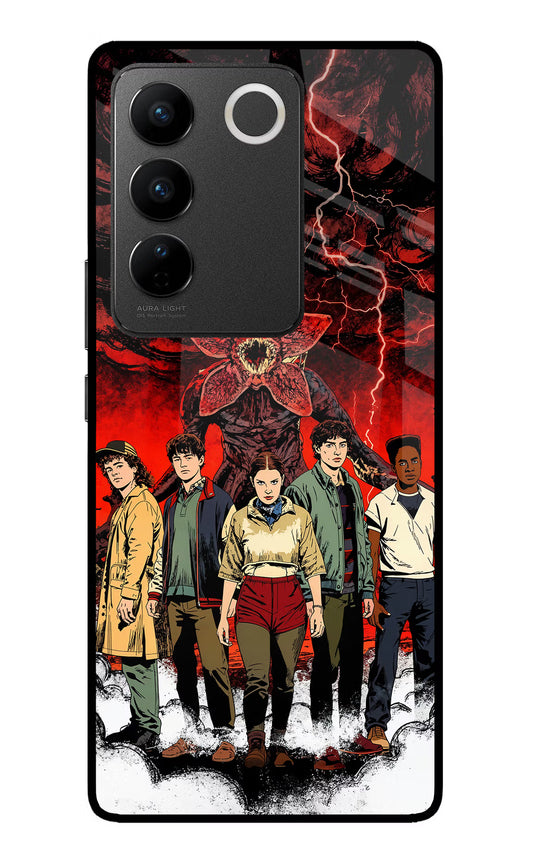 Ordinary Things Characters Vivo V27/V27 Pro Glass Case