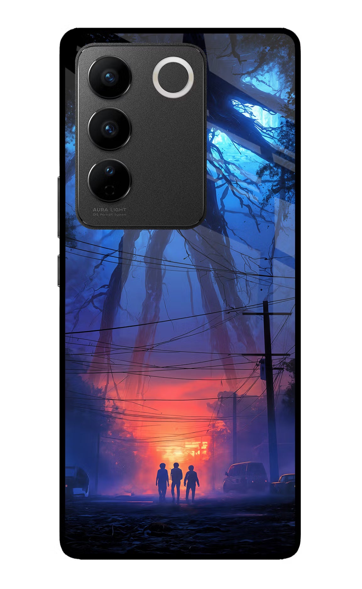 Ordinary Things Shadow Vivo V27/V27 Pro Glass Case Back Cover by Casekaro