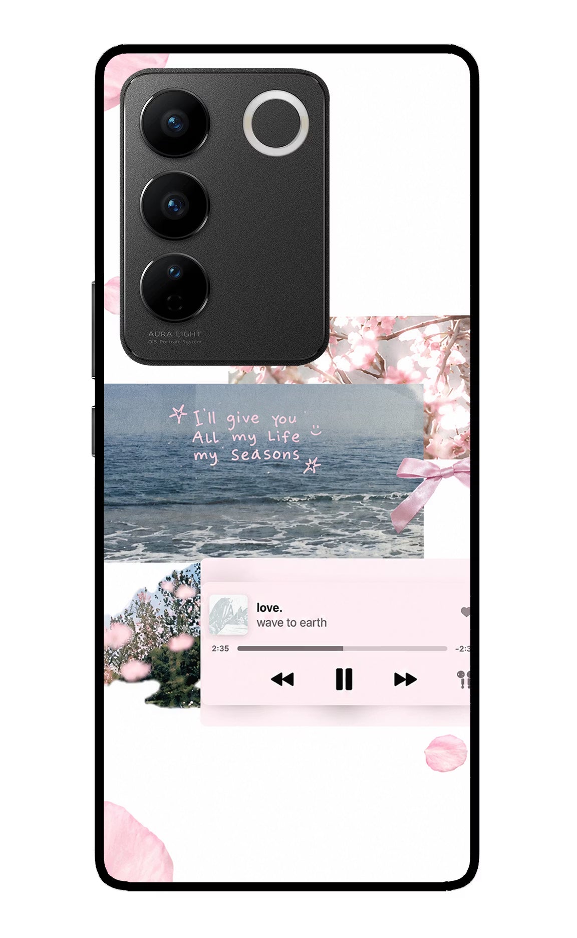 Wave to earth Vivo V27/V27 Pro Glass Case