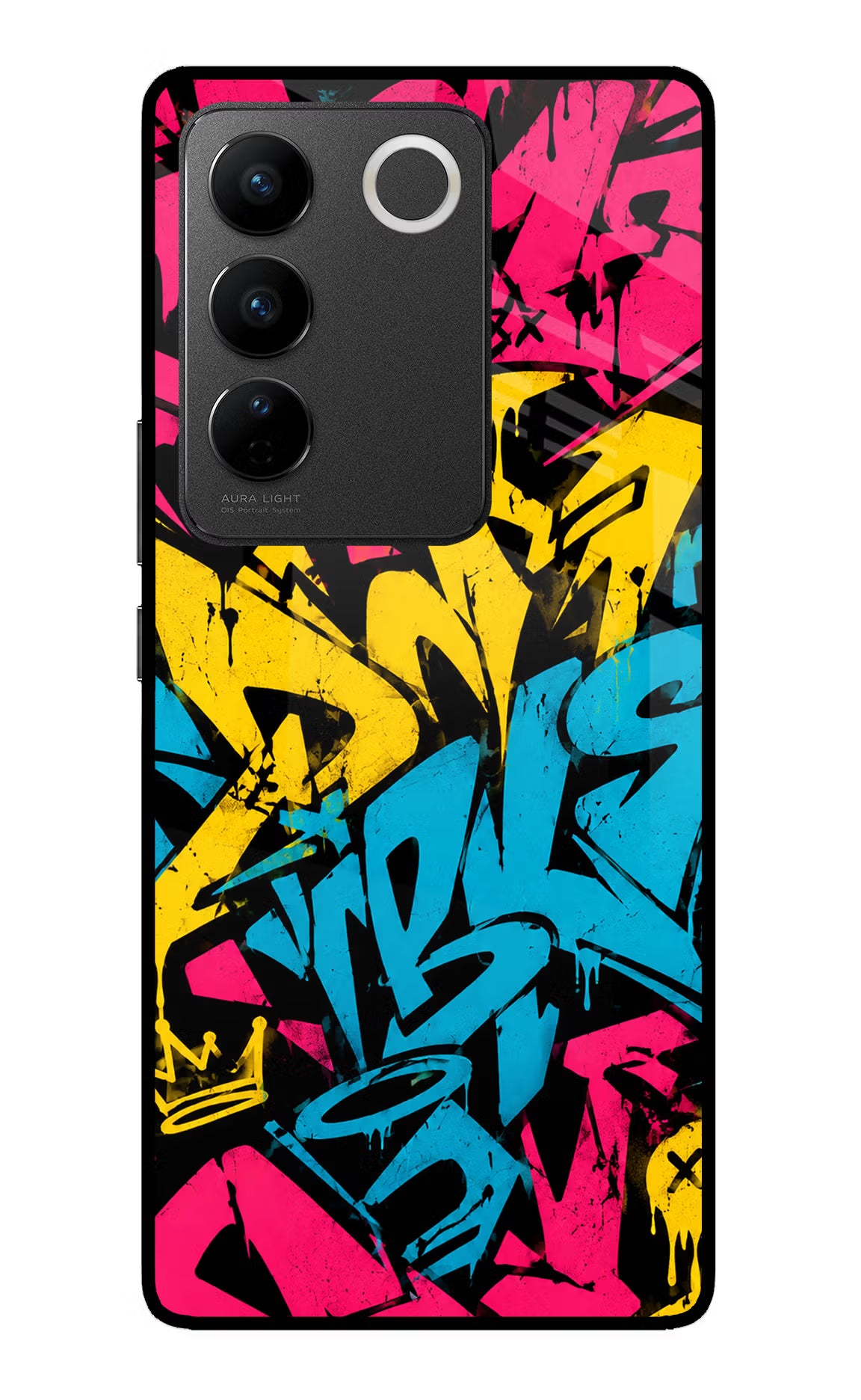 Graffiti Vibe Vivo V27/V27 Pro Glass Case