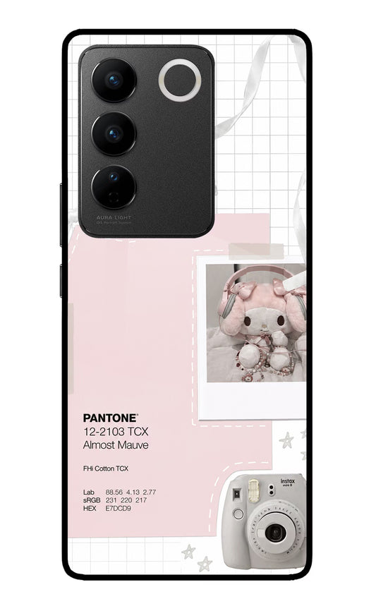 Pantone Asthetic Vivo V27/V27 Pro Glass Case
