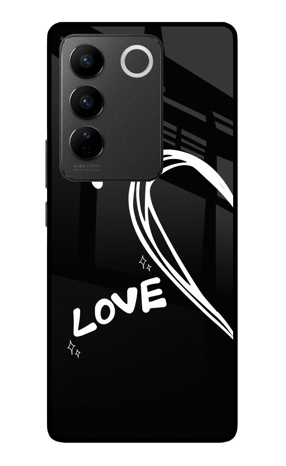 Love Line Vivo V27/V27 Pro Glass Case